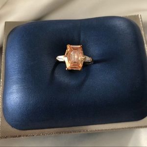 Peach sapphire ring!
